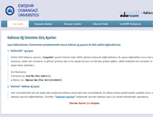 Tablet Screenshot of kablosuz.ogu.edu.tr